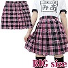 チェック柄プリーツスカート BIG(コスチューム)