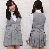 有名女子高等学校の学生服(中間服) BIG(コスチューム)