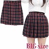 チェック柄プリーツスカート単品 BIG(コスチューム)