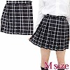 チェック柄プリーツスカート単品 M(コスチューム)