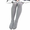 国産80デニールリブタイツ グレー(コスチューム)